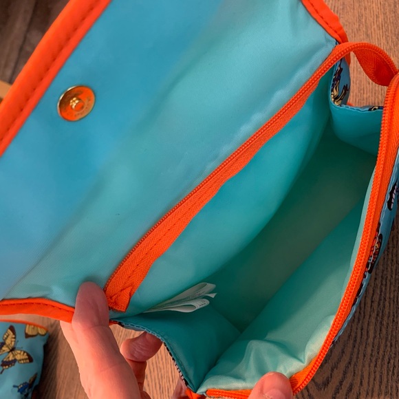 Lug Swizzle jewelry/cargo case in Coral NWT plus 2 new butterfly cosmetic bags - Picture 7 of 9